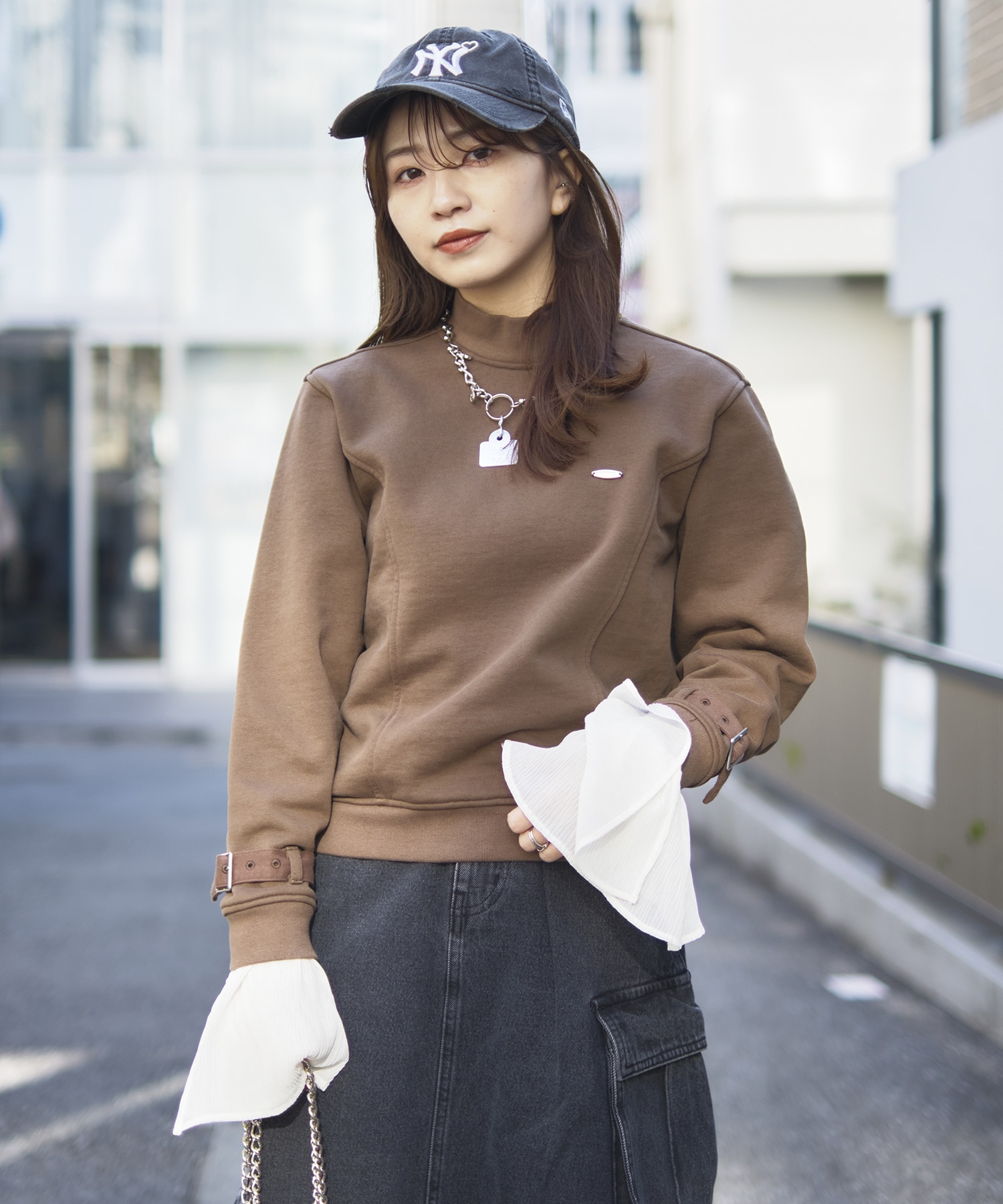 cuffs belted pullover tanakadaisuke