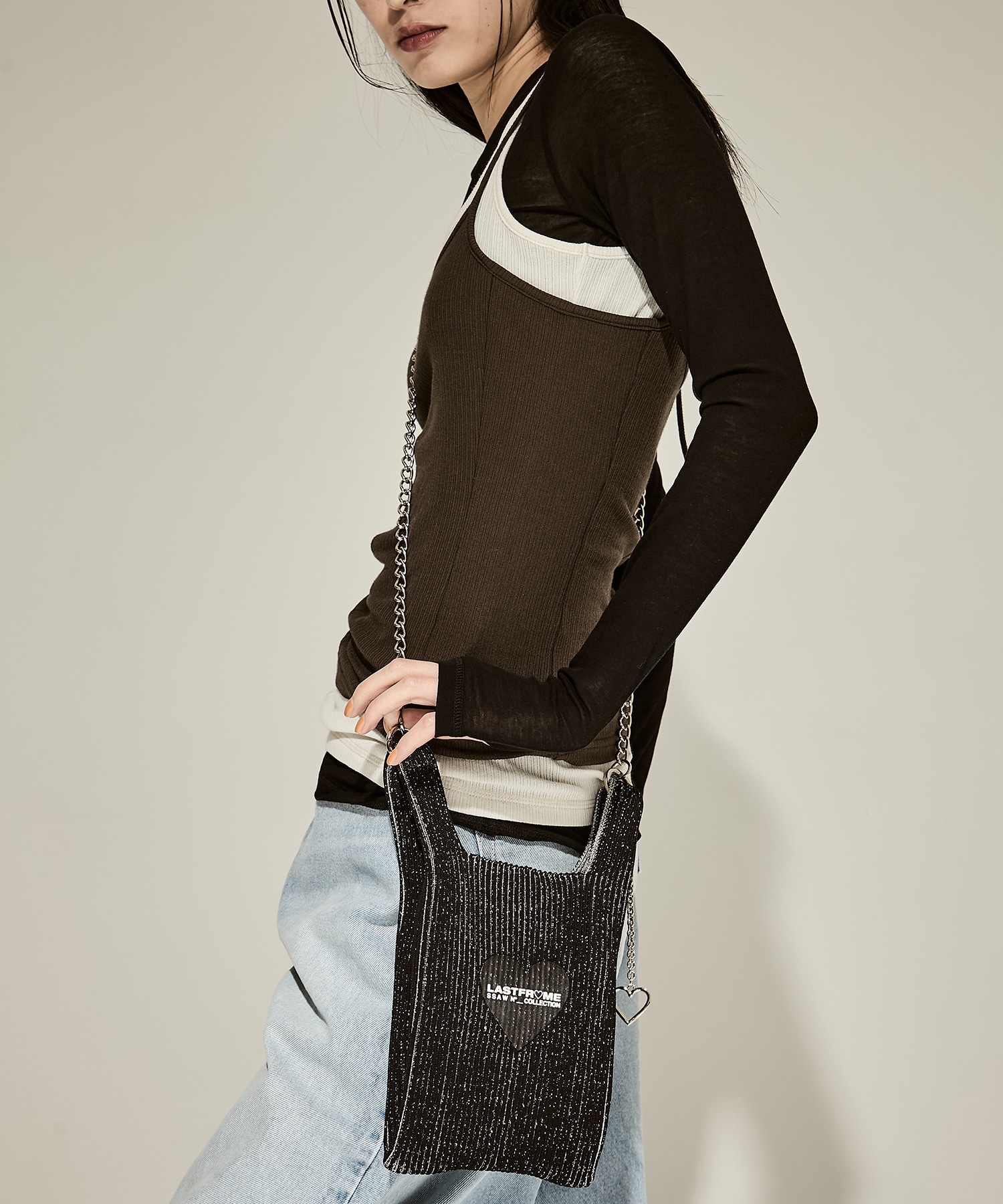 別注LASTFRAME×BASICKS　KIRAKIRA BAG MINI LASTFRAME