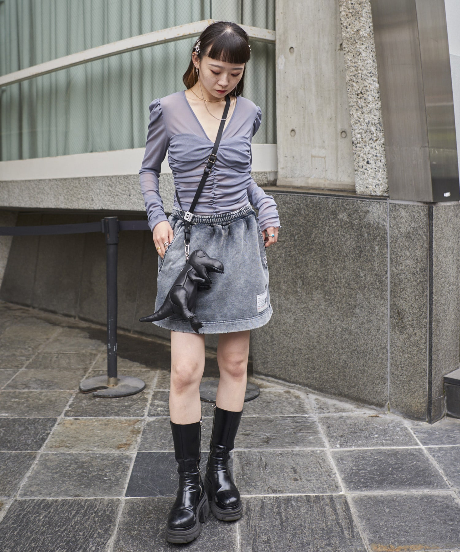 別注TULLE GATHERED TOP FETICO