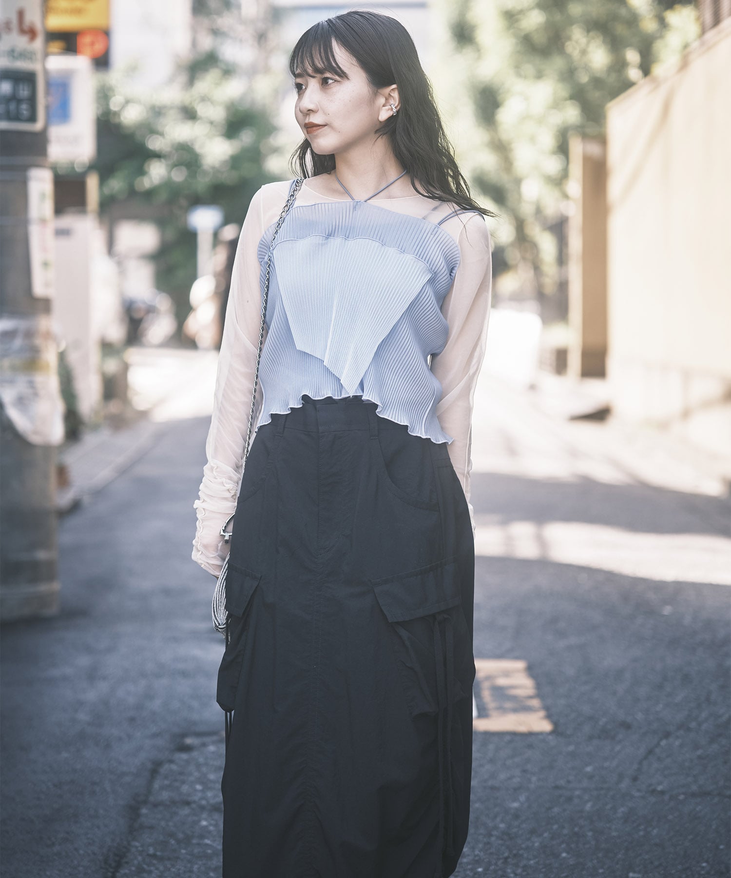 Drawstring Cargo Skirt STUDIOUS