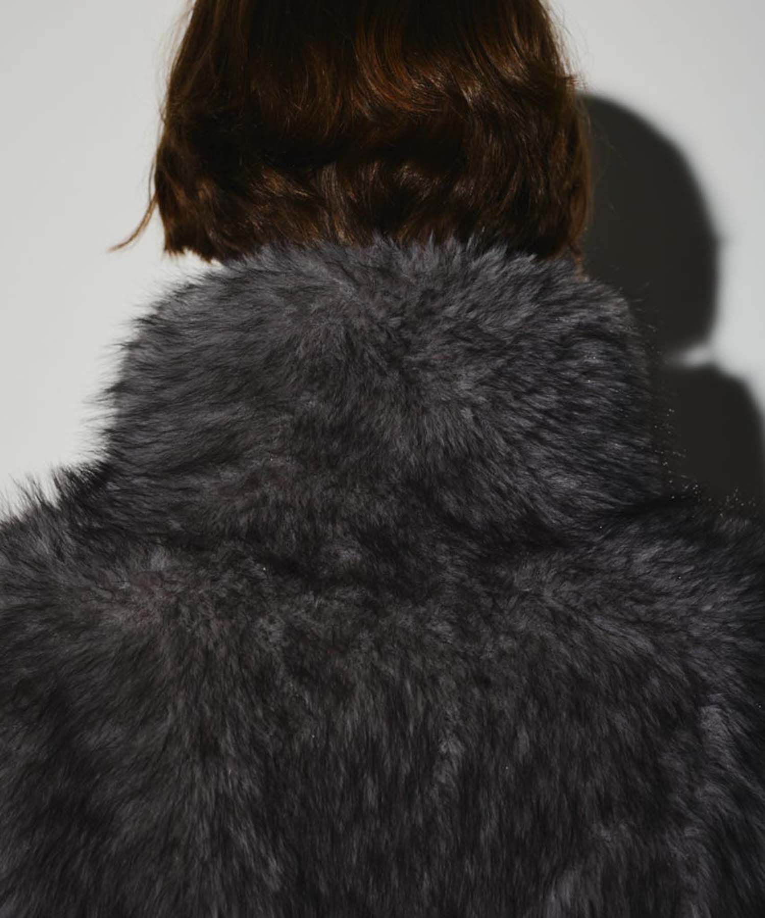 High collar faux fur jacket RIM.ARK