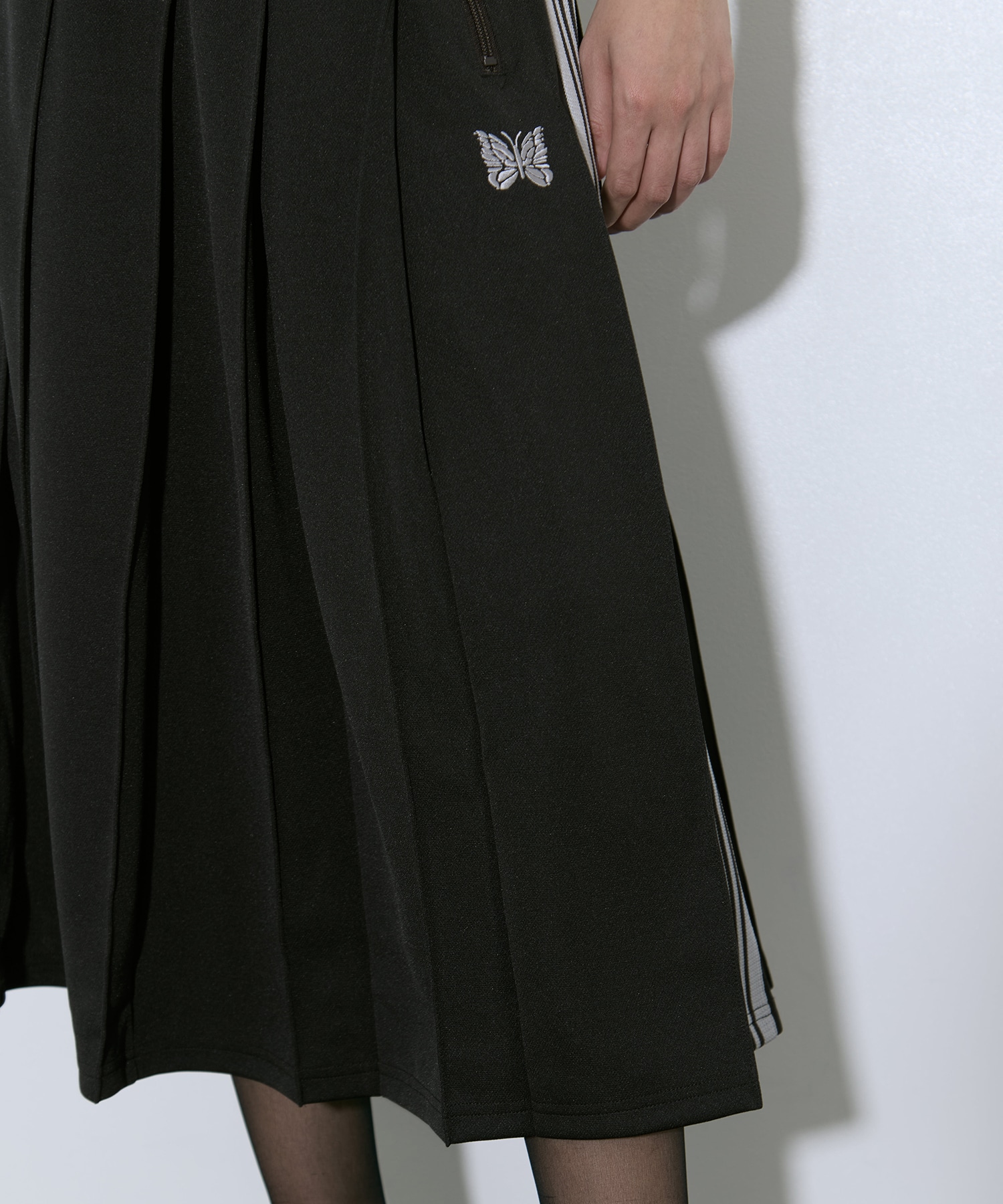 Pleated Track Skirt - Poly Smooth 