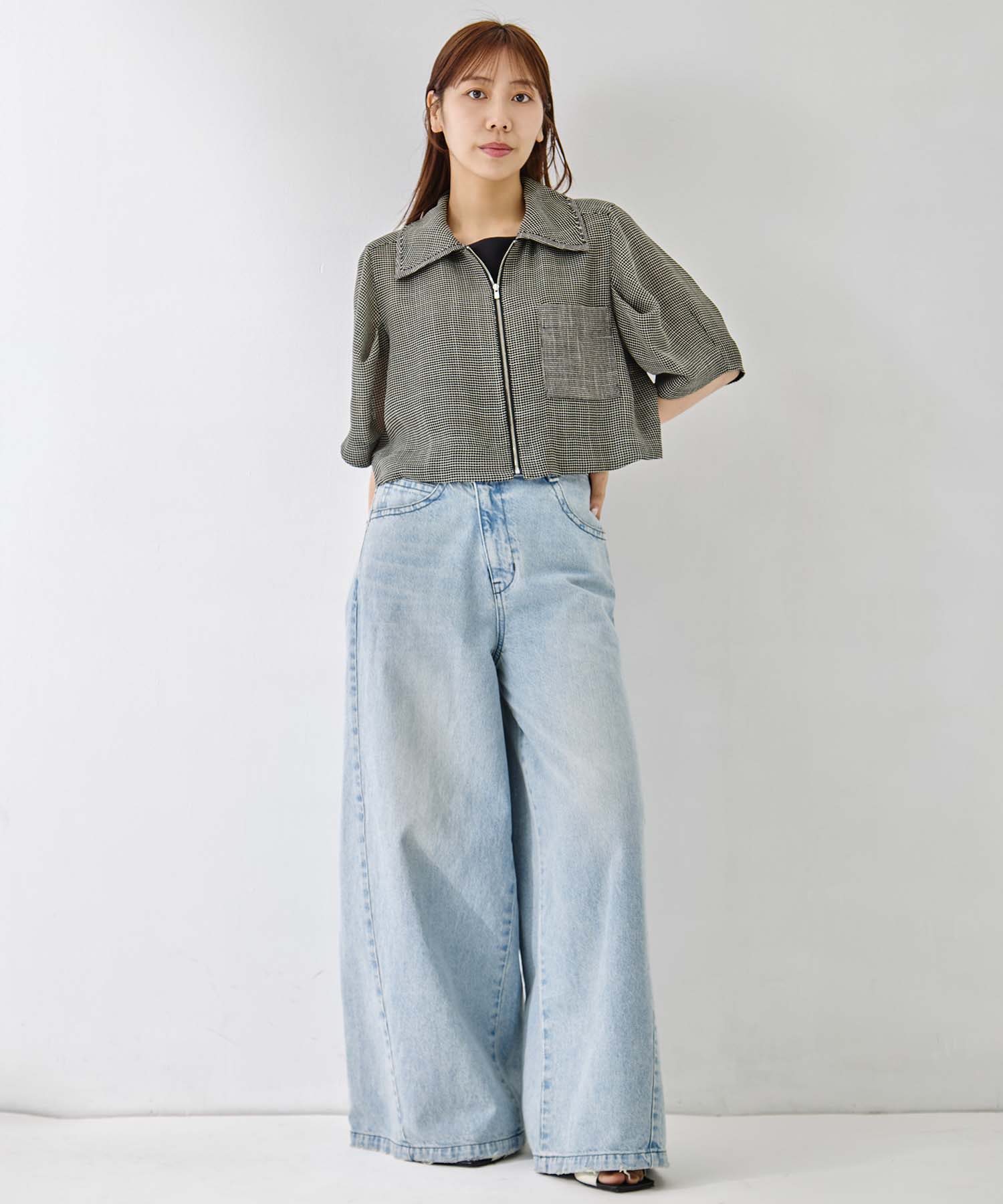 Washable Mesh Blouson STUDIOUS