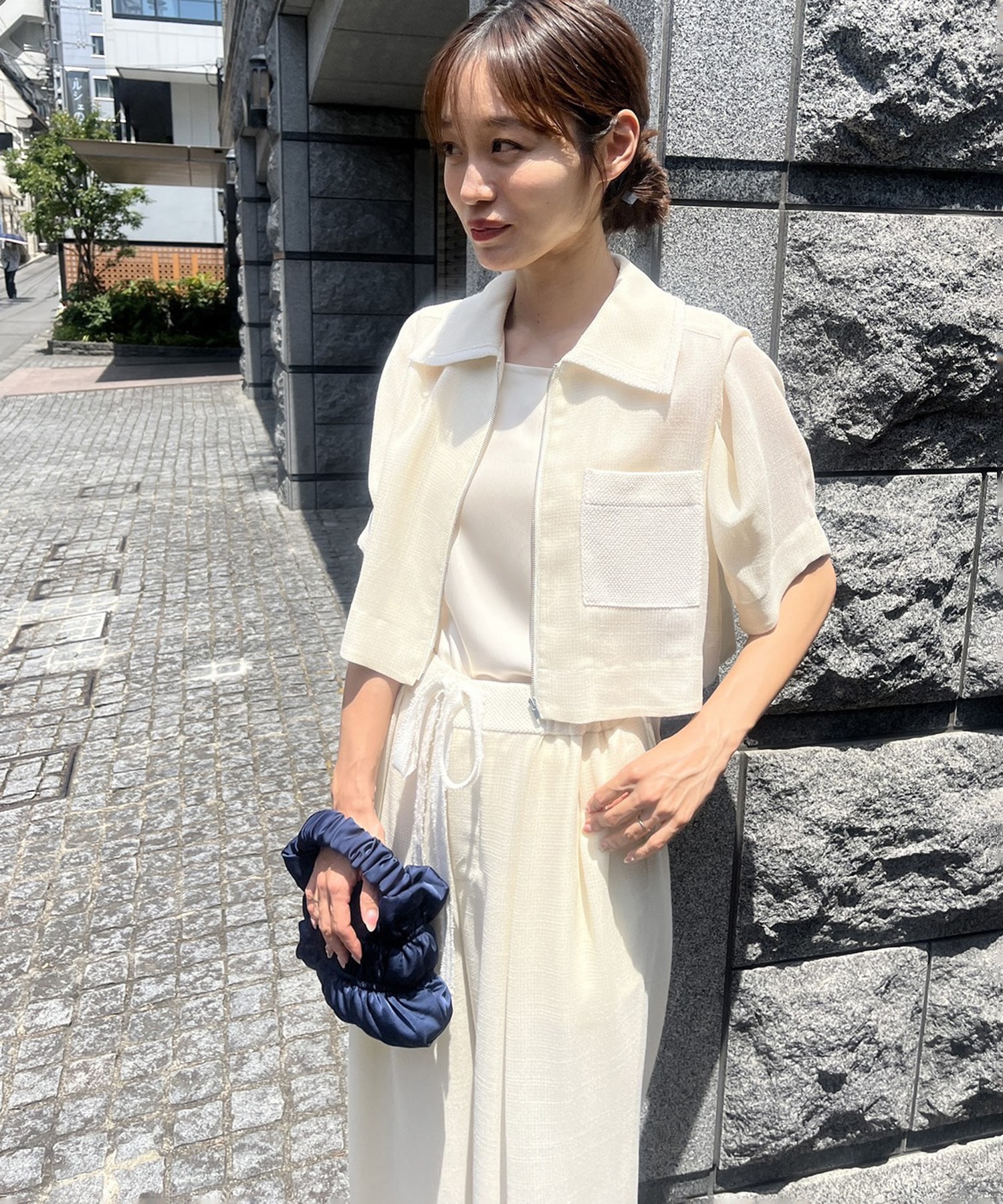 Washable Mesh Blouson STUDIOUS