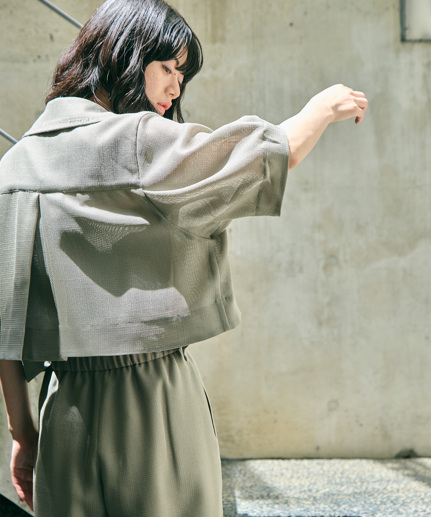 Washable Mesh Shirt Blouson STUDIOUS