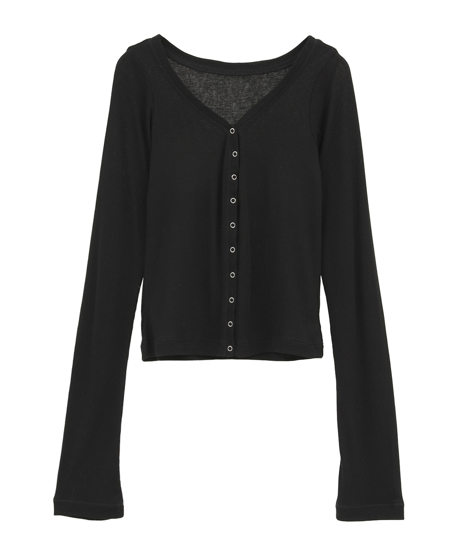 CURVED NECK LAYERED SET TOPS CLANE