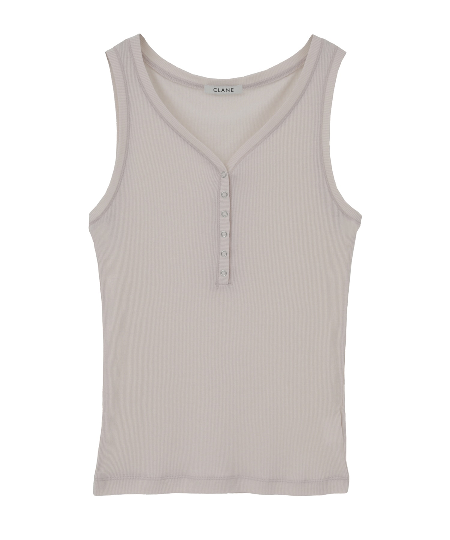 CURVED NECK LAYERED SET TOPS CLANE