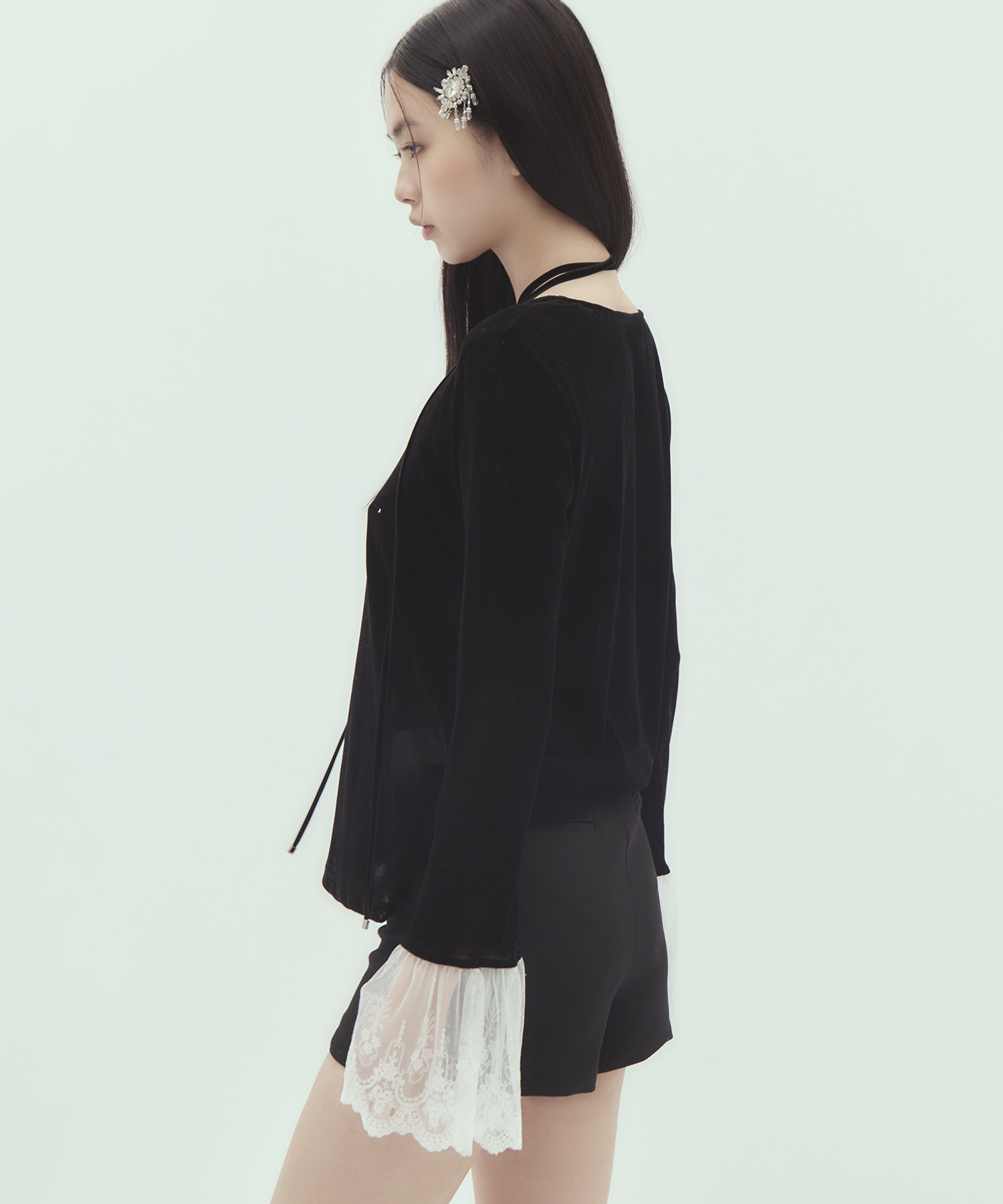 別注 flocky tulle pullover tanakadaisuke