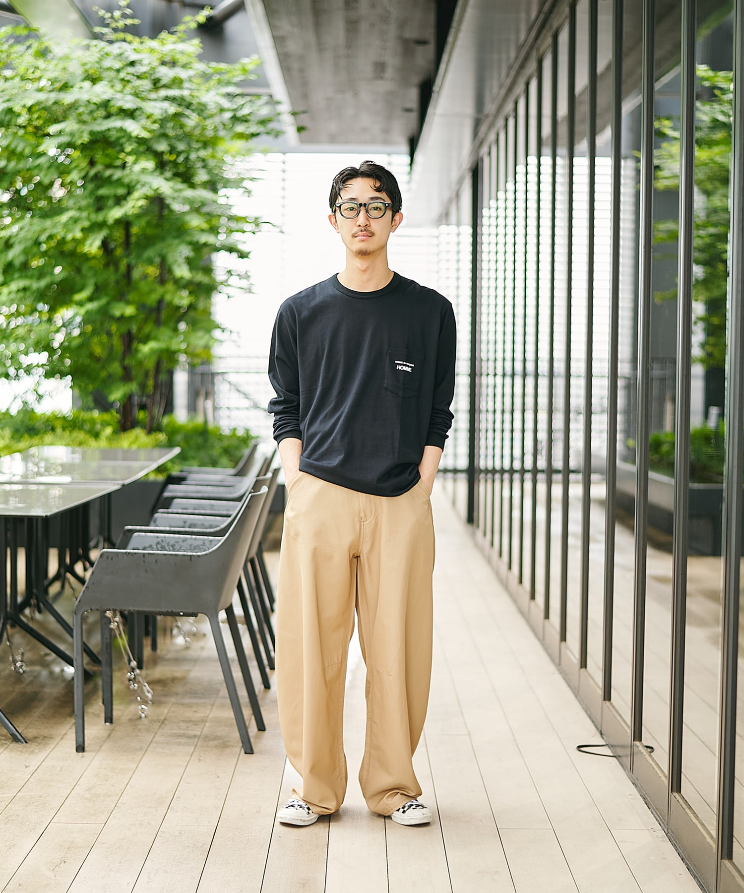HO-T102-051 L/S tee COMME des GARCONS HOMME