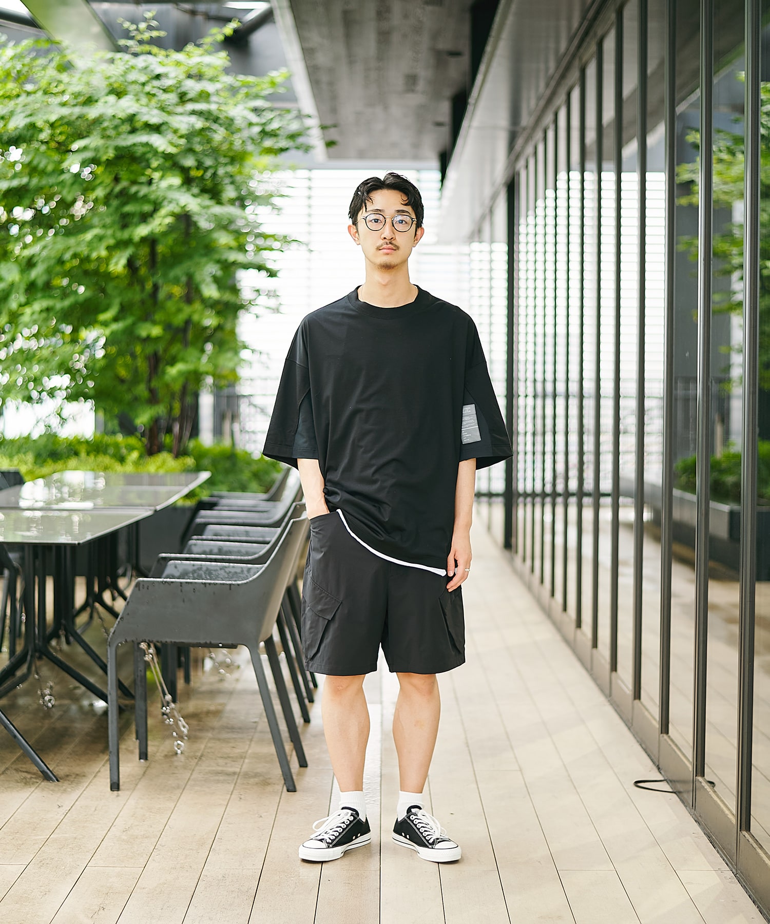 〈別注〉メッシュ切り替えミルスペックTEE N.HOOLYWOOD