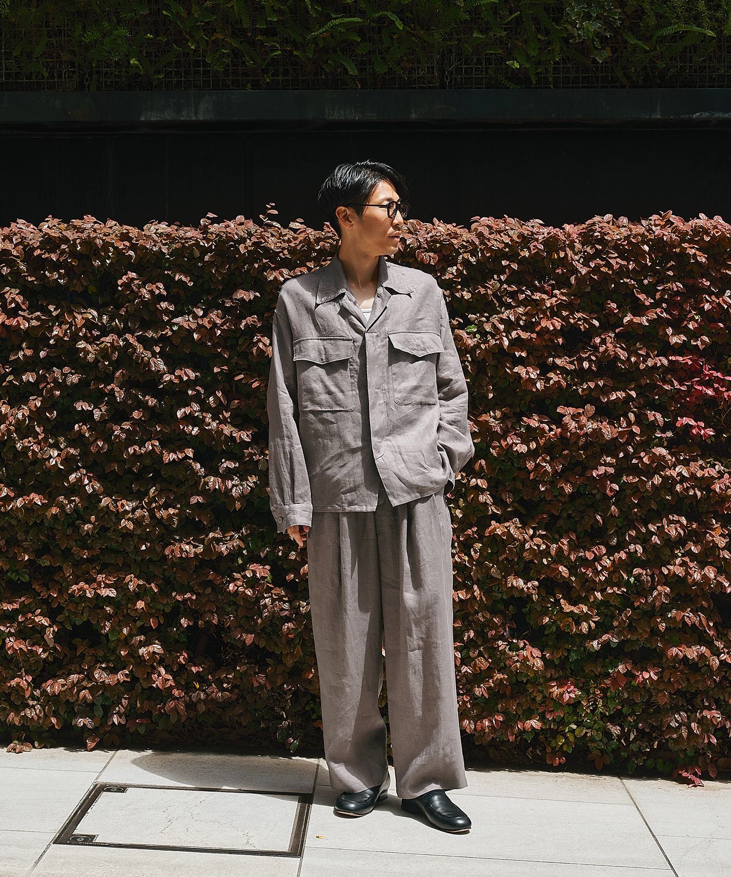 別注 LINEN TROPICAL FATIGUE SHIRT MARKAWARE/marka