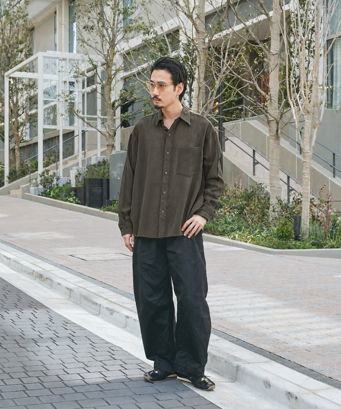 Fine Wool Smooth Shirts STUDIOUS