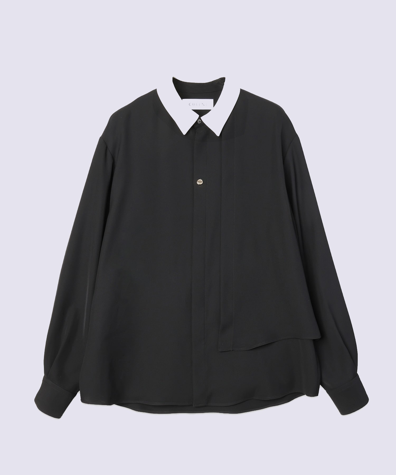 Double Satin Asymmetrical Layered Shirt CULLNI