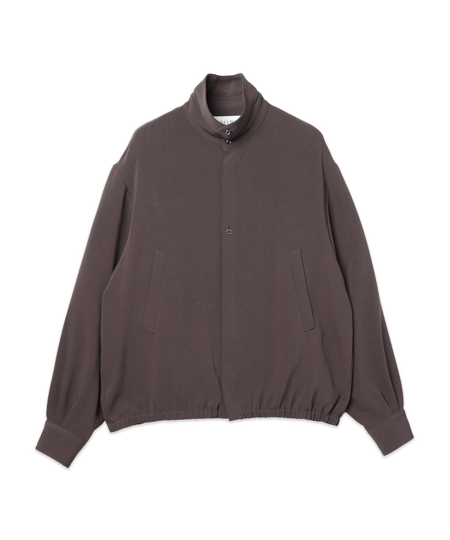 Triacetate Airy Cloth Long Sleeve Shirt Blouson CULLNI