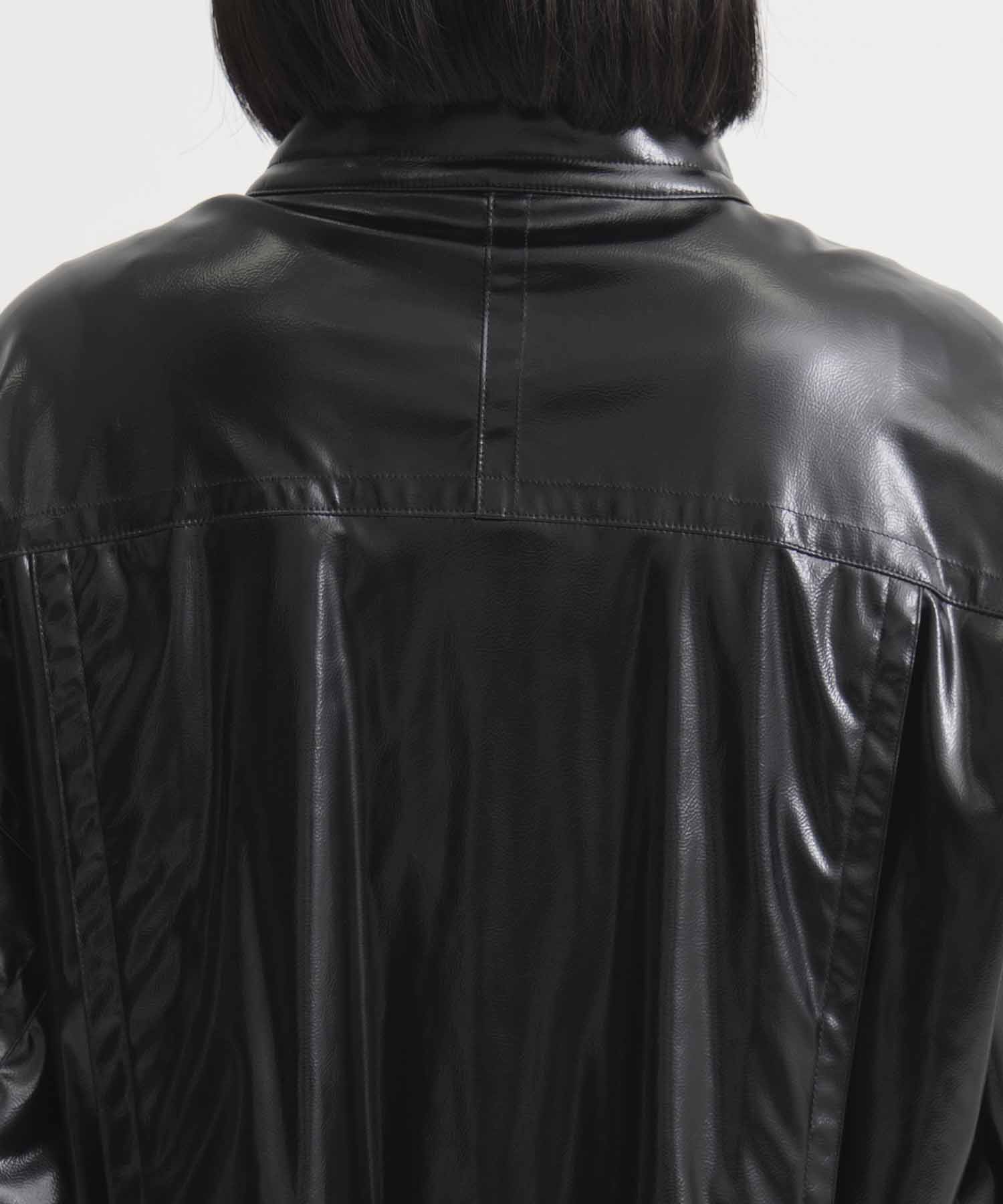 Patent Biker Jacket STUDIOUS