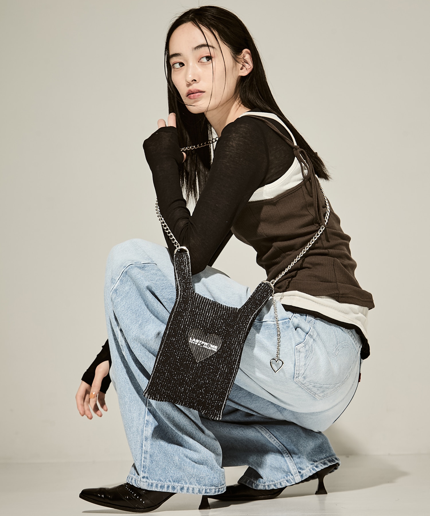 別注LASTFRAME×BASICKS　KIRAKIRA BAG MINI LASTFRAME