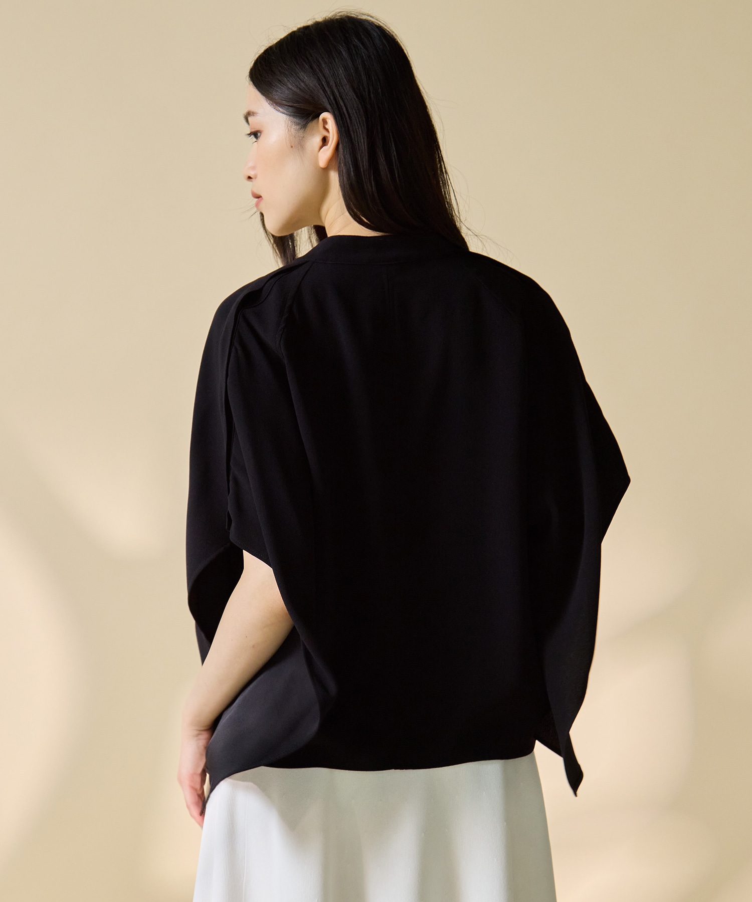 BACK SATIN DRAPE BLOUSE STUDIOUS