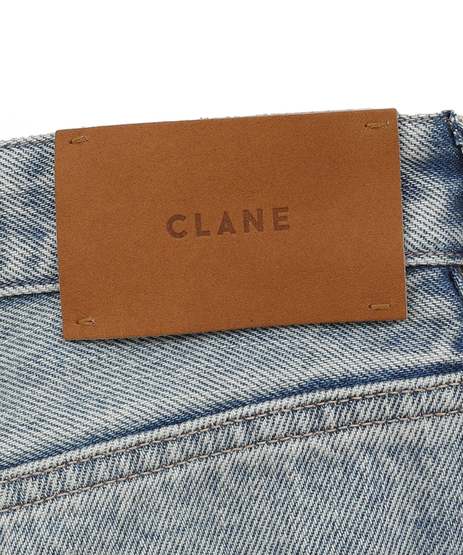 SLASH CUT DENIM PANTS CLANE
