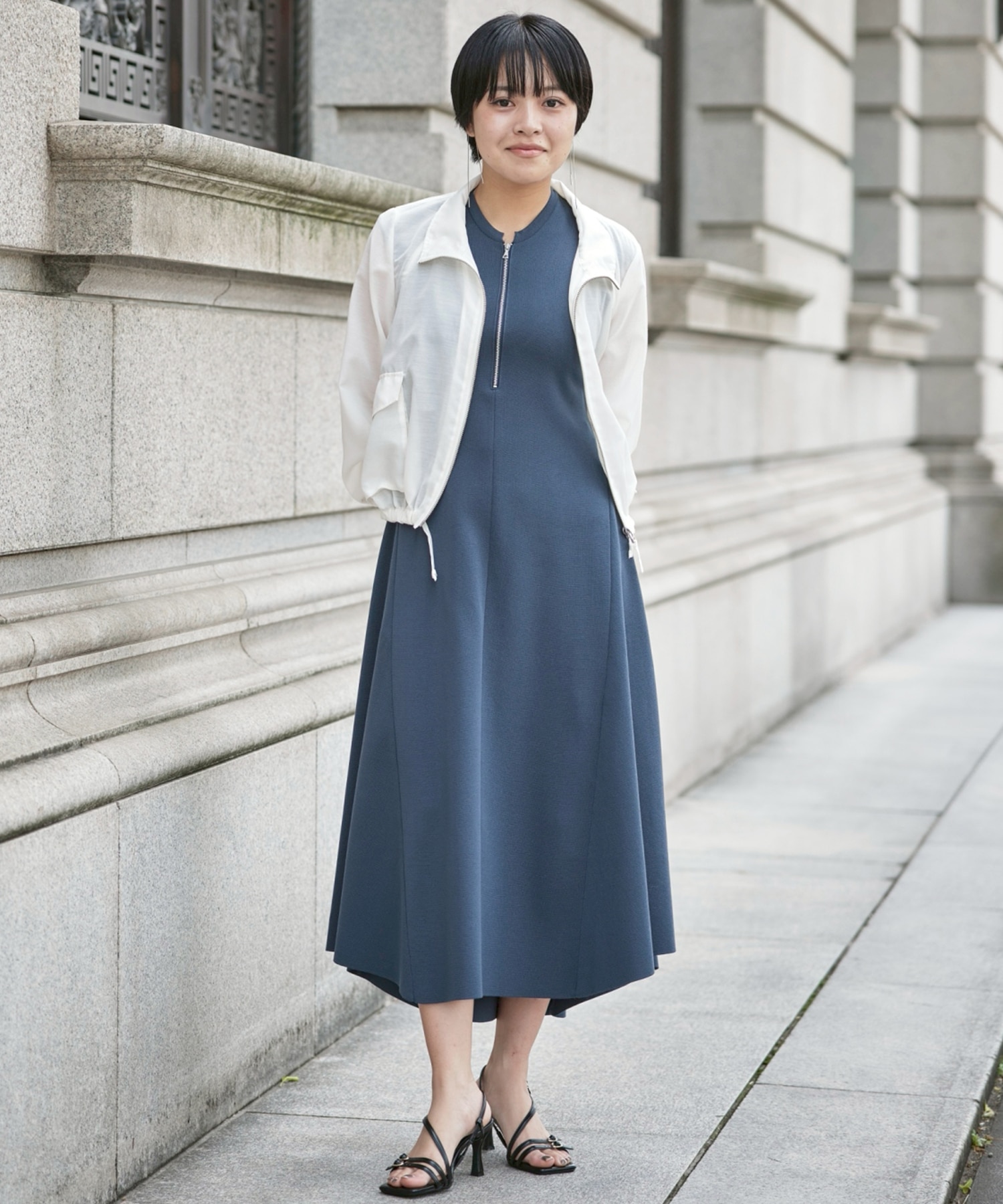SHEER ZIP BLOUSON STUDIOUS