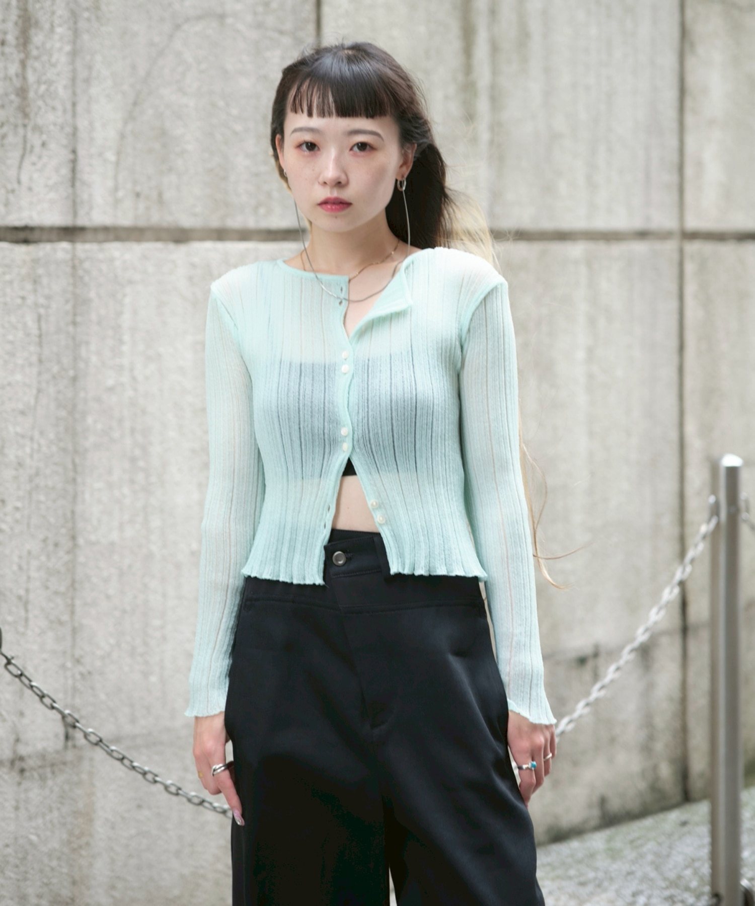 SHEER RANDOM LIB KNIT STUDIOUS