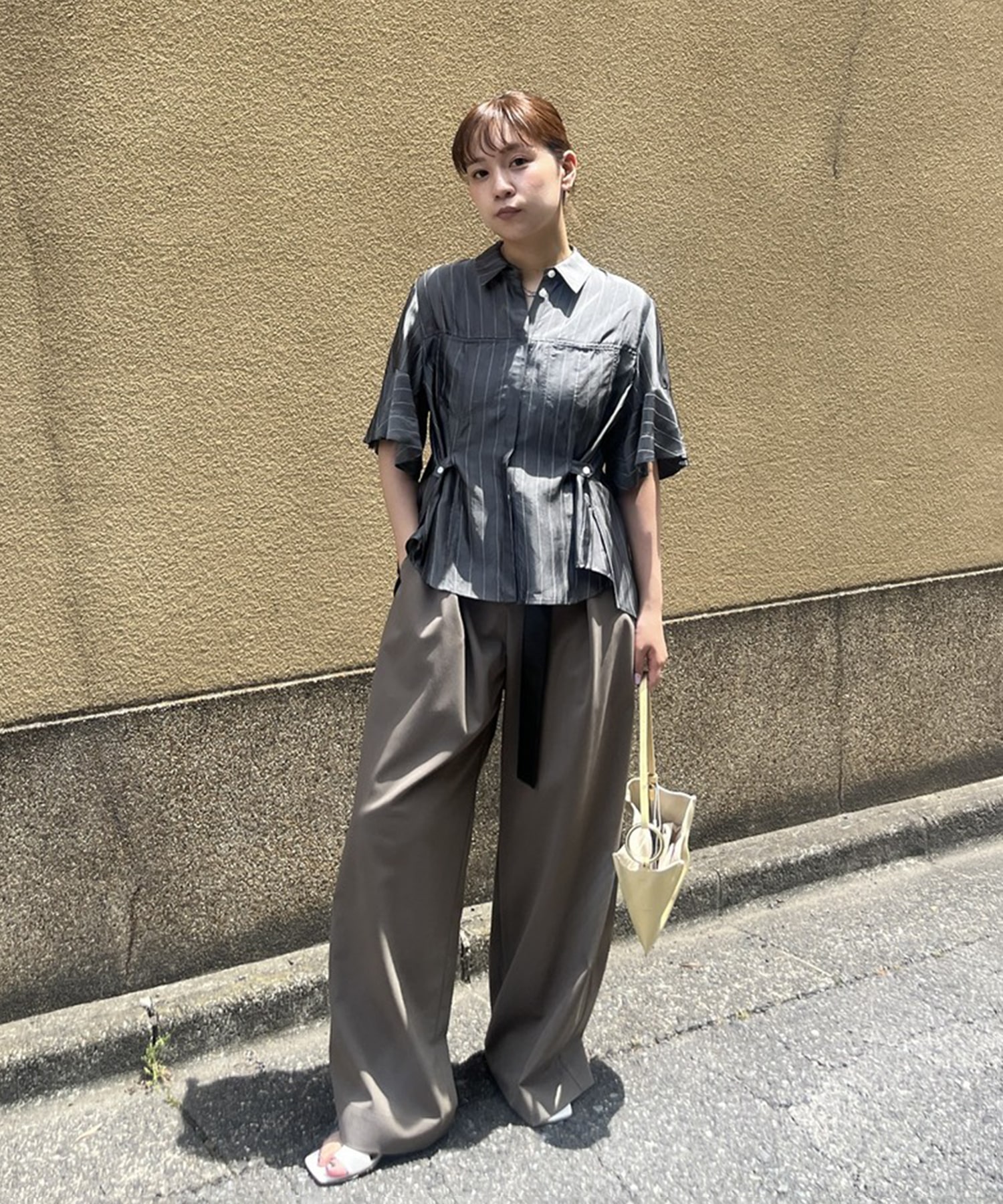 Hem Flare 2way Blouse STUDIOUS