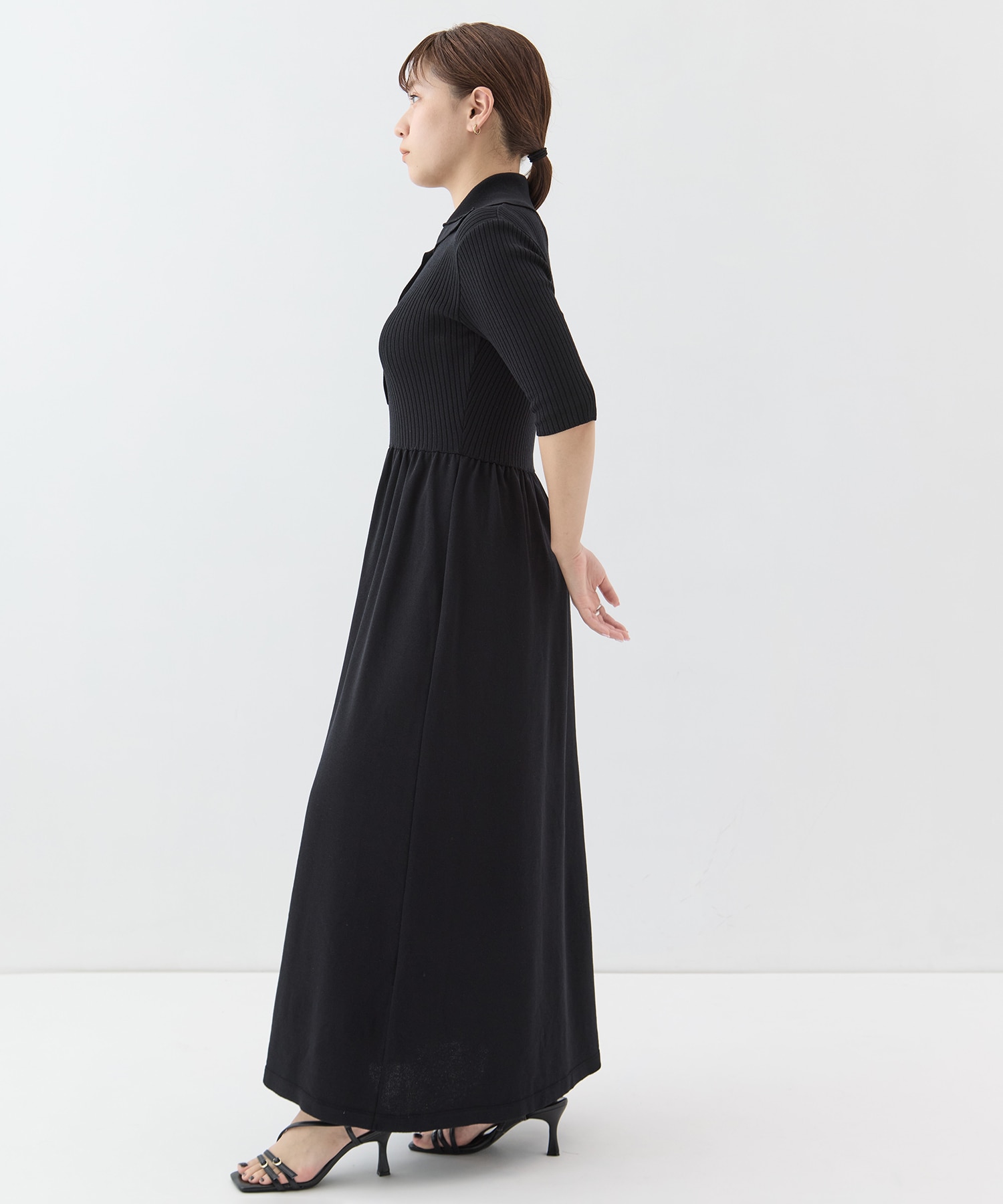 Sailor Collar Knit Dress STUDIOUS