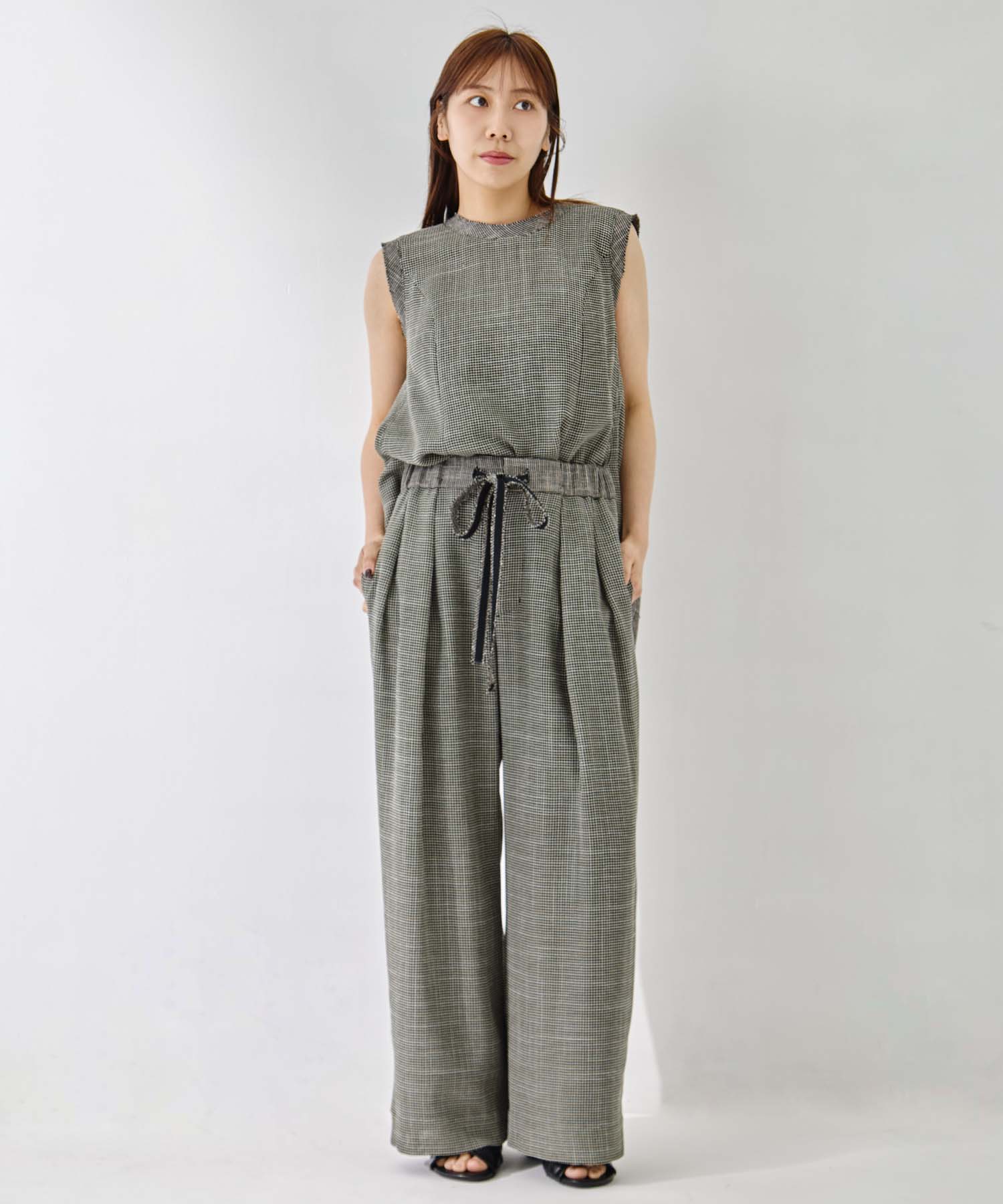 Washable Mesh Relax Trousers STUDIOUS