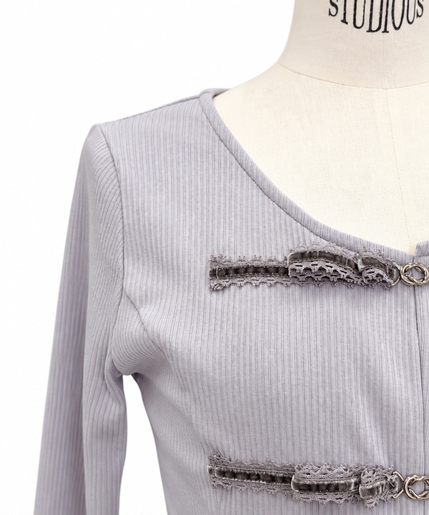 別注 choker ribbon cardigan tanakadaisuke