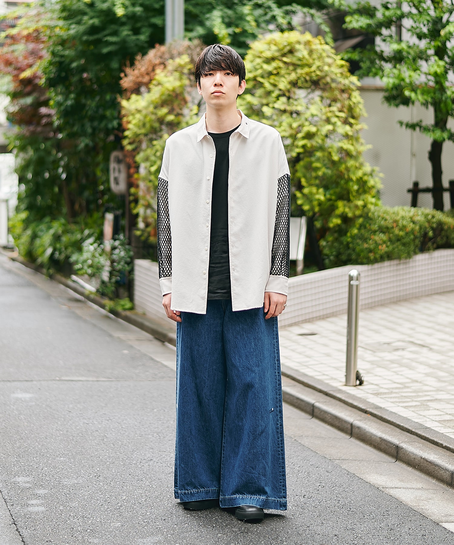 MESH SLEEVE SHIRTS SHAREEF