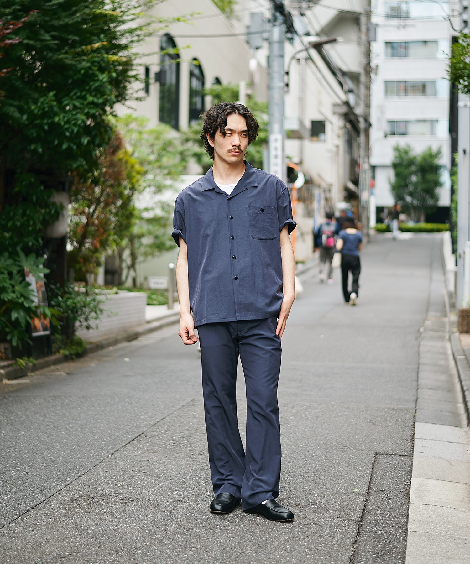 別注 Short Sleeve Open Collar Shirt soe