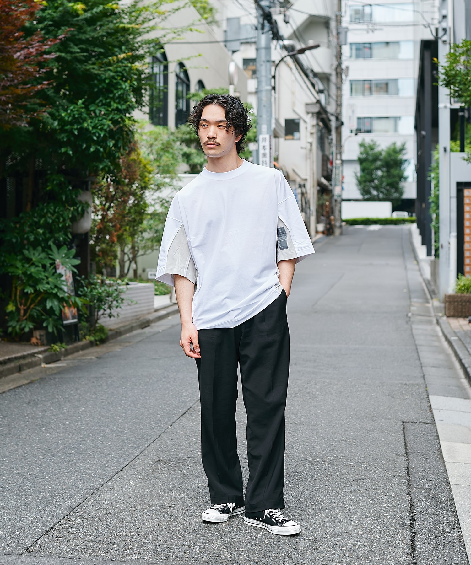 〈別注〉メッシュ切り替えミルスペックTEE N.HOOLYWOOD