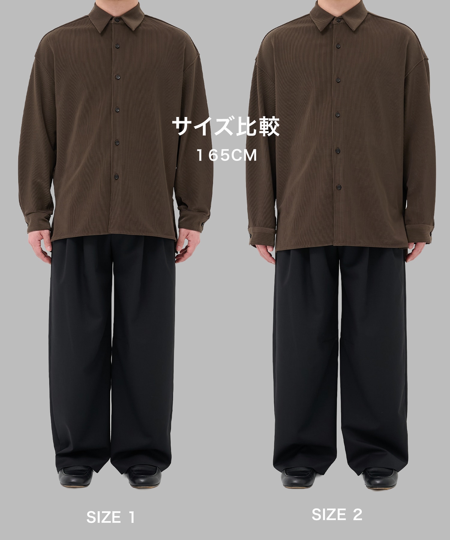 ナロープリーツリラックスシャツ STUDIOUS