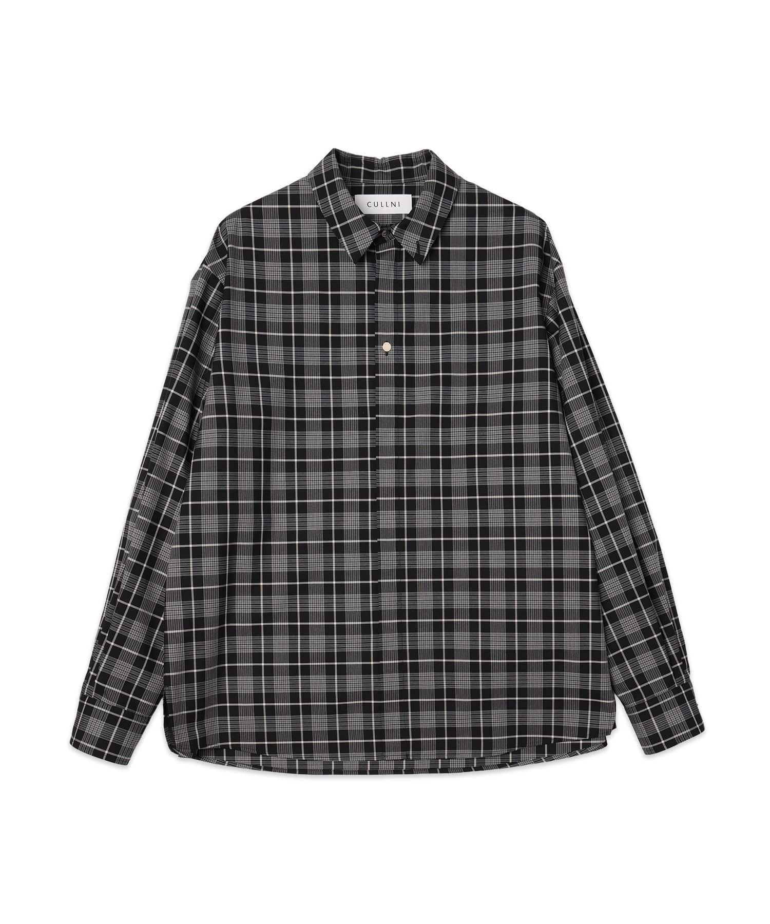 Tartan Check Bow-Tie Long Sleeve Shirt CULLNI