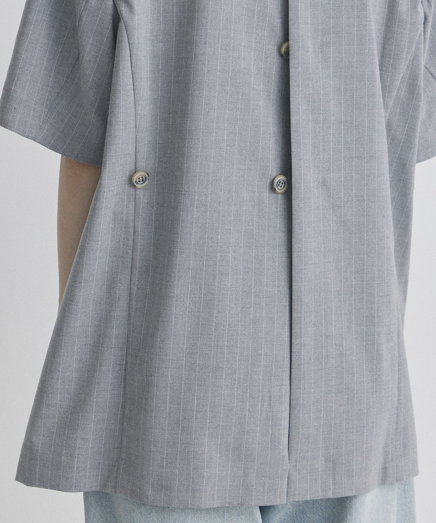 Pinstripe Half Sleeve Jacket STUDIOUS