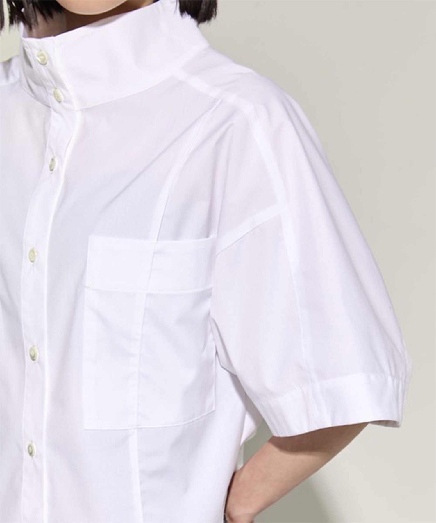 2way Collar Cotton Shirt STUDIOUS