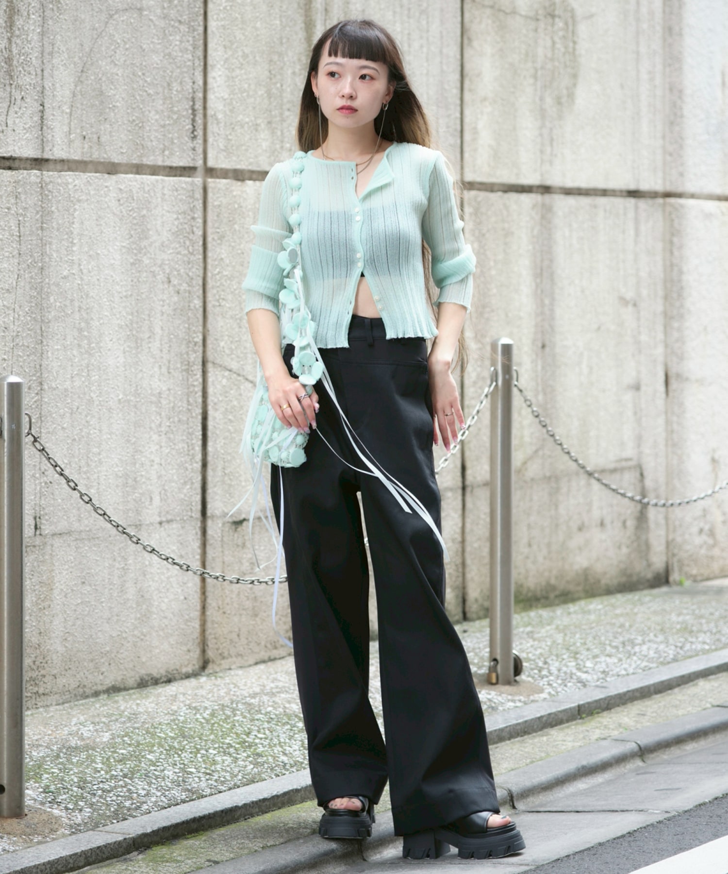 SHEER RANDOM LIB KNIT STUDIOUS
