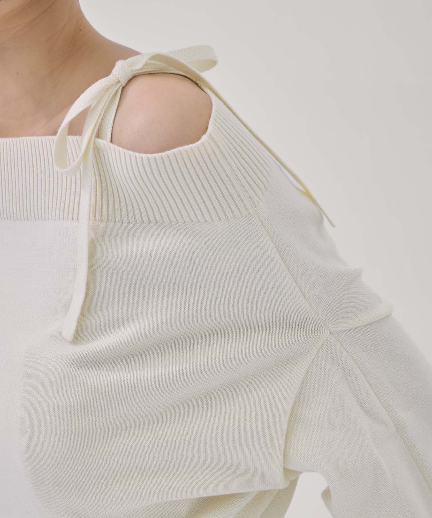 別注2WAY BORELO KNIT TOPS TAN