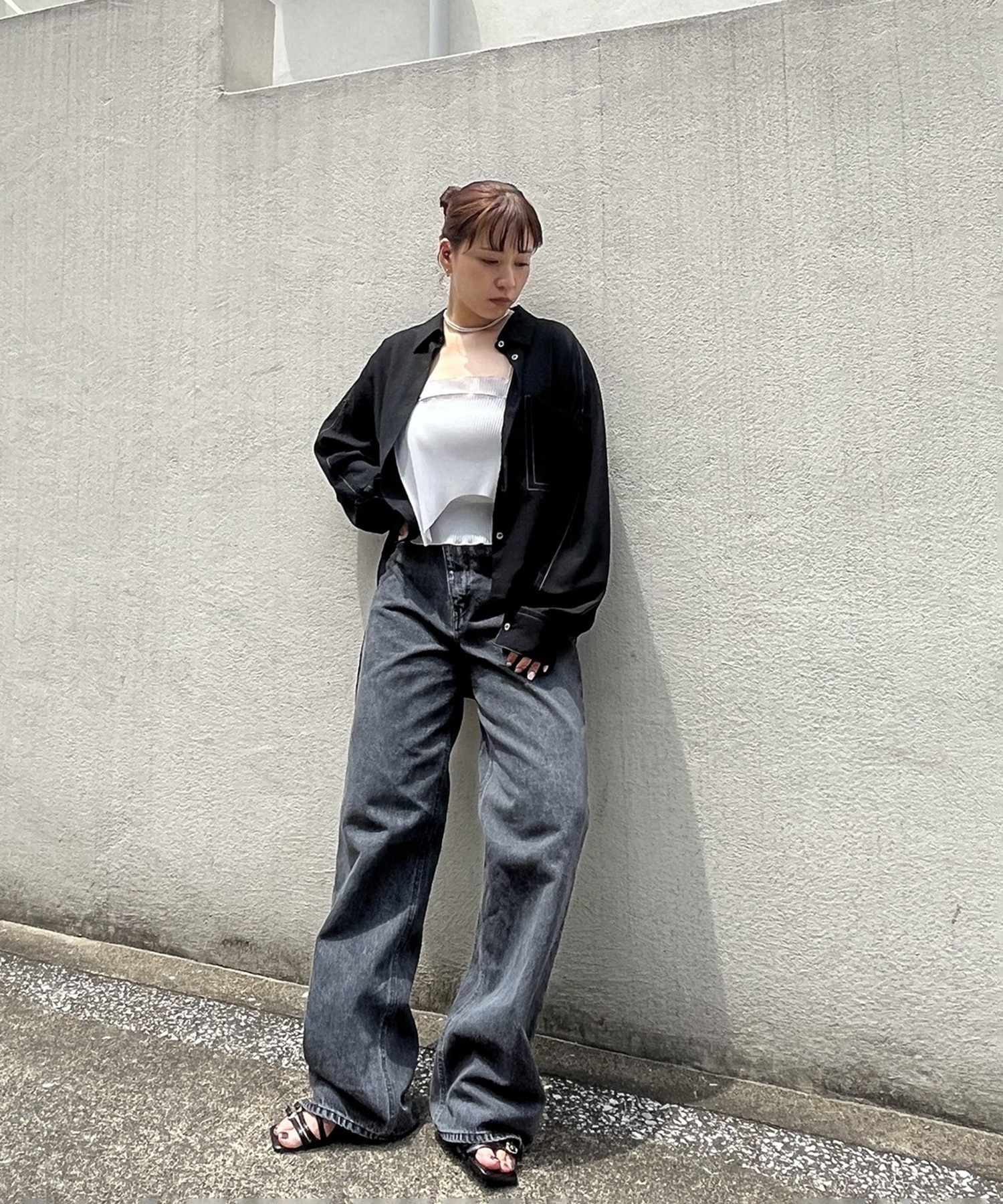 DOUBLE WAIST DENIM PANTS STUDIOUS