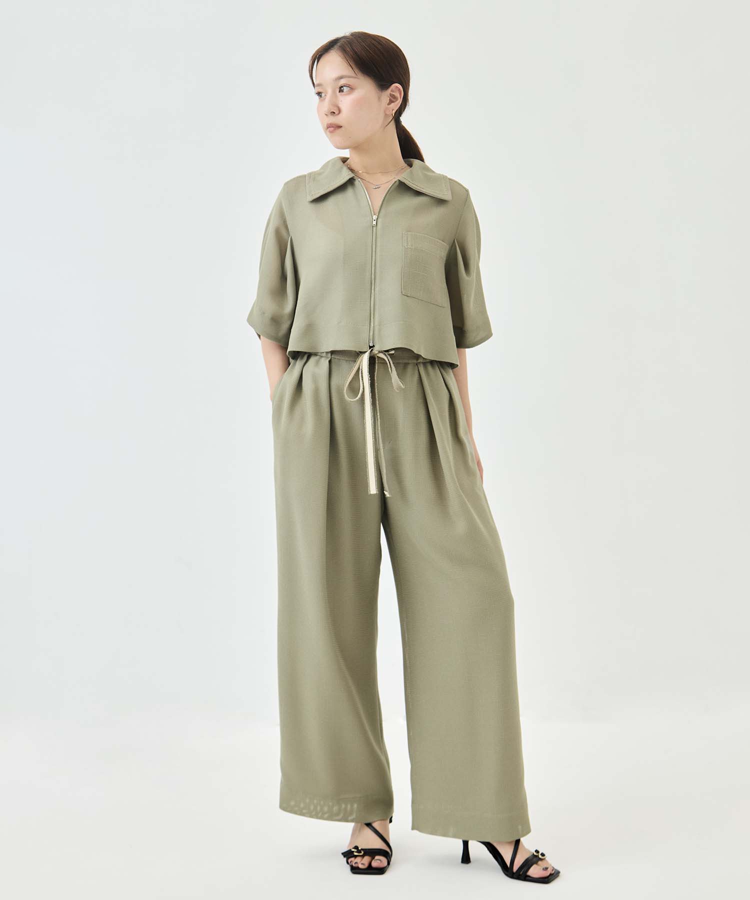 Washable Mesh Relax Trousers STUDIOUS
