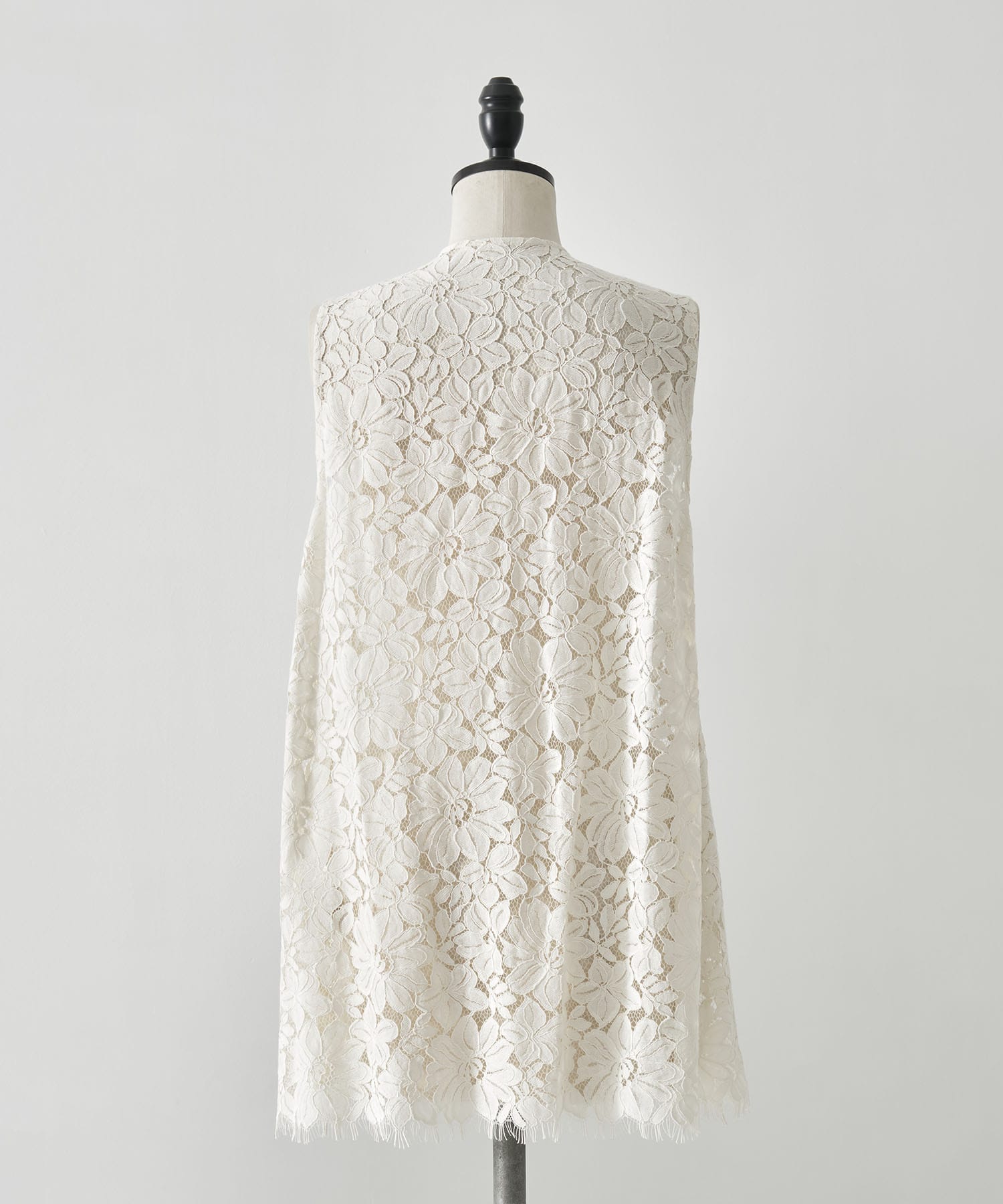 MELANGE LACE VEST LAYERED JACKET AMERI