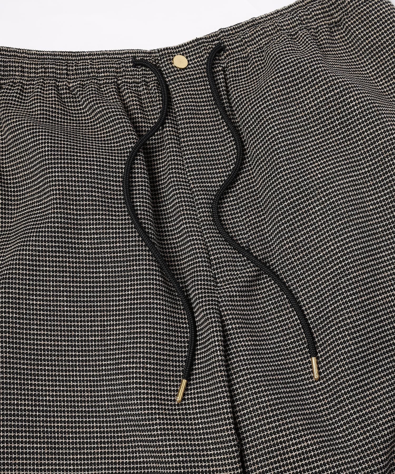 Mix Yarn Mesh Drawstring Wide Pants CULLNI