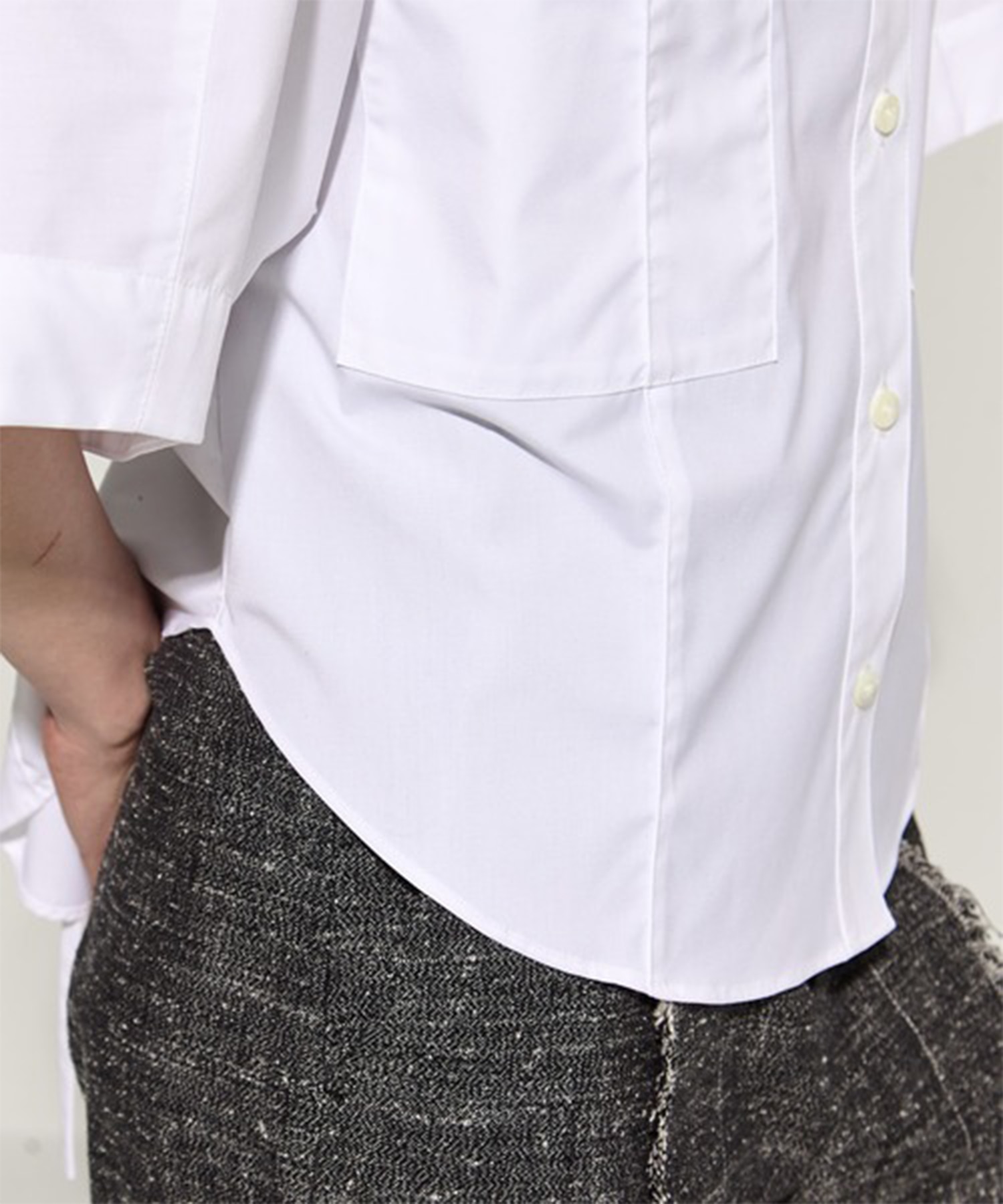 2way Collar Cotton Shirt STUDIOUS