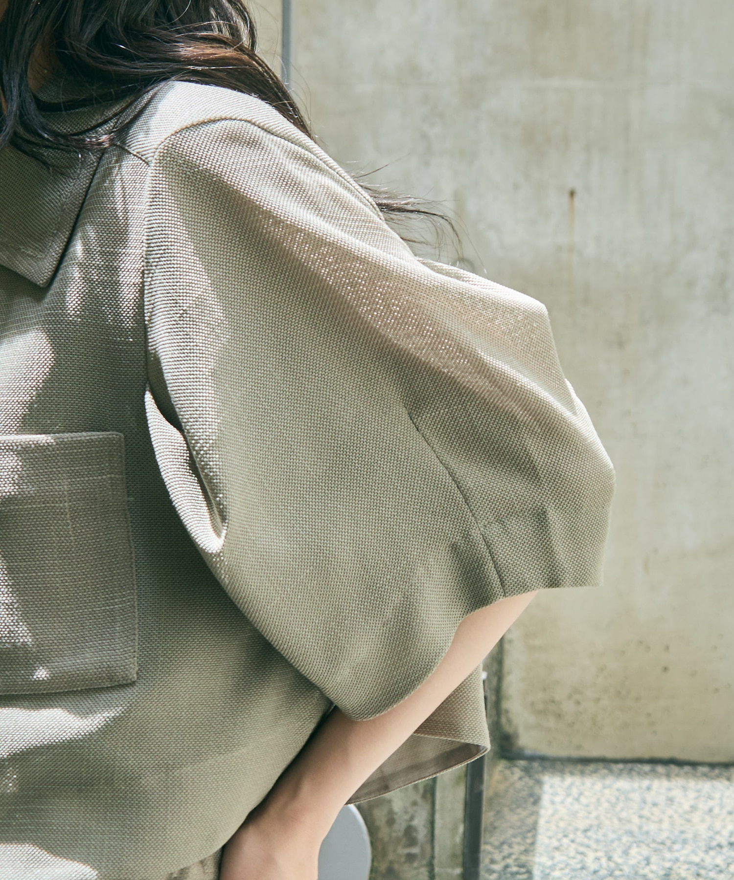 Washable Mesh Shirt Blouson STUDIOUS