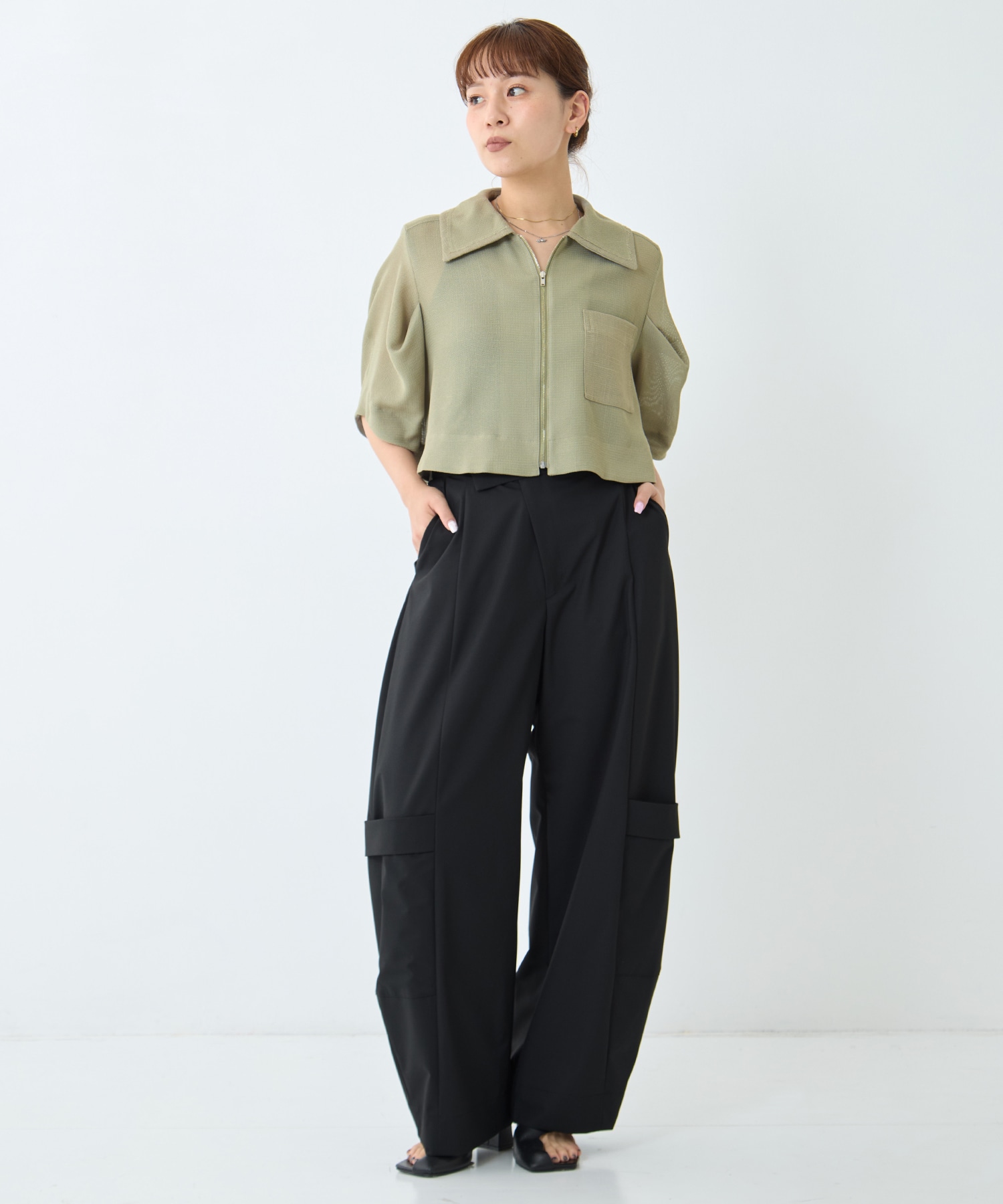 Soft Barrel Leg Flap Cargo Trousers STUDIOUS