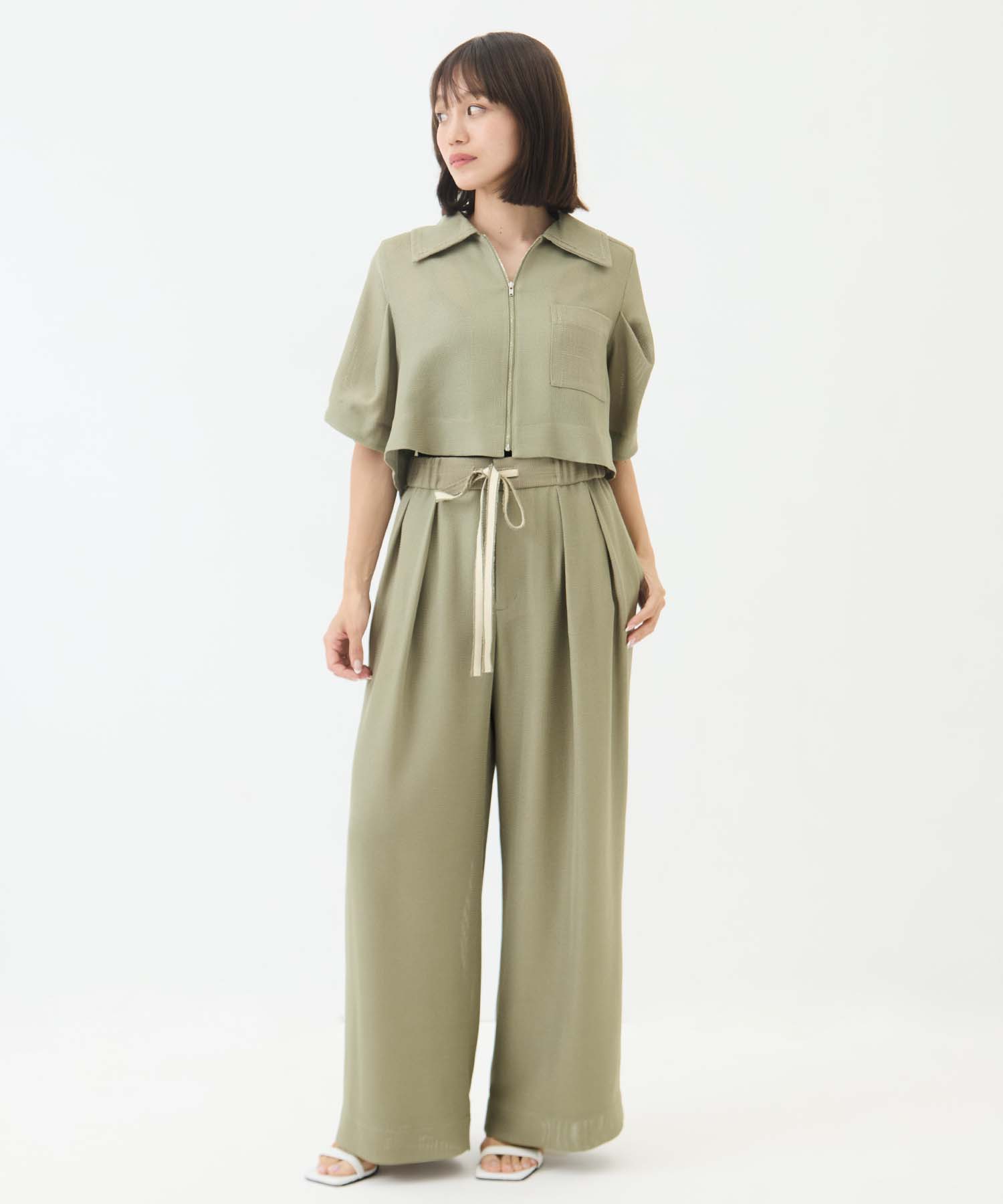 Washable Mesh Relax Trousers STUDIOUS