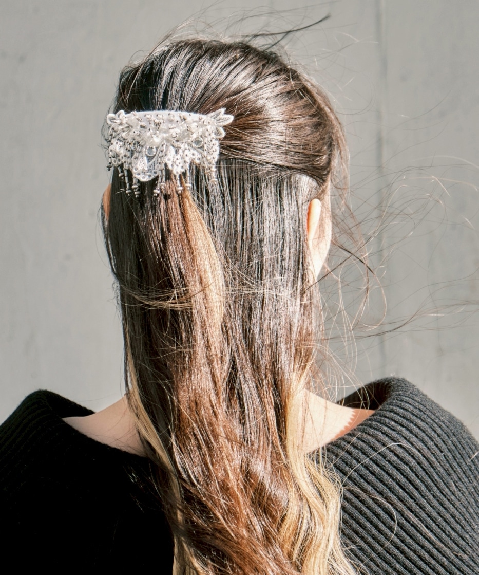 Snow bijou barrette left tanakadaisuke