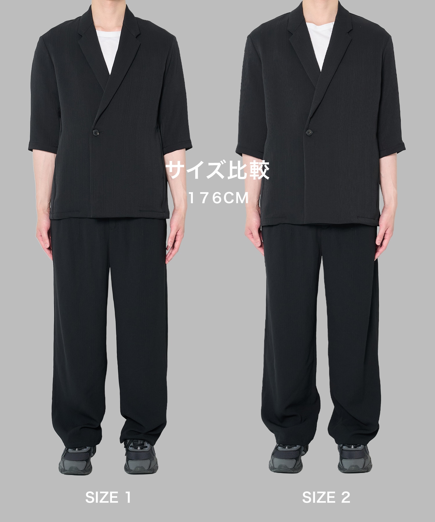 PLEATS HALF SLEEVE JACKET STUDIOUS