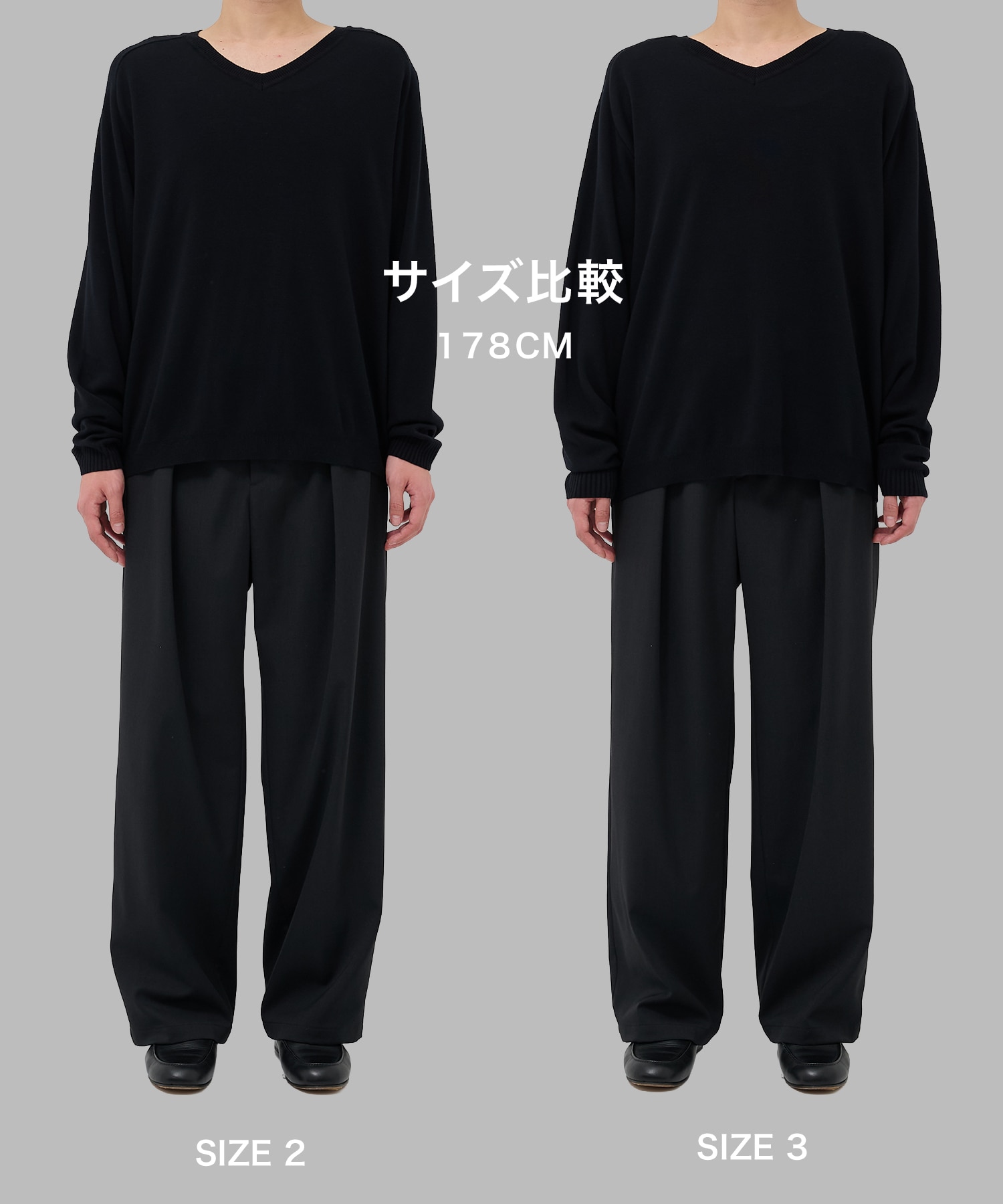 Smooth Silky V neck Knit STUDIOUS