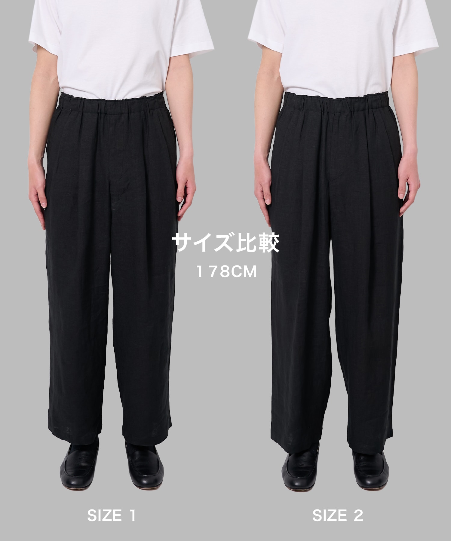 別注 LINEN TROPICAL WIDE LEG EASY PANTS MARKAWARE/marka