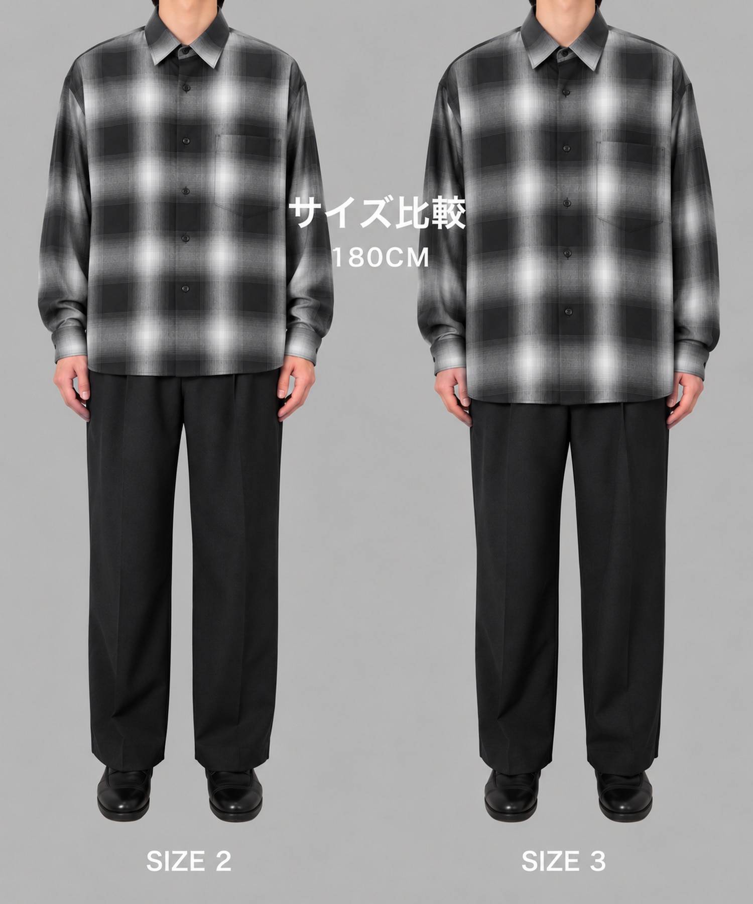 Fine Wool Smooth Check Shirts STUDIOUS